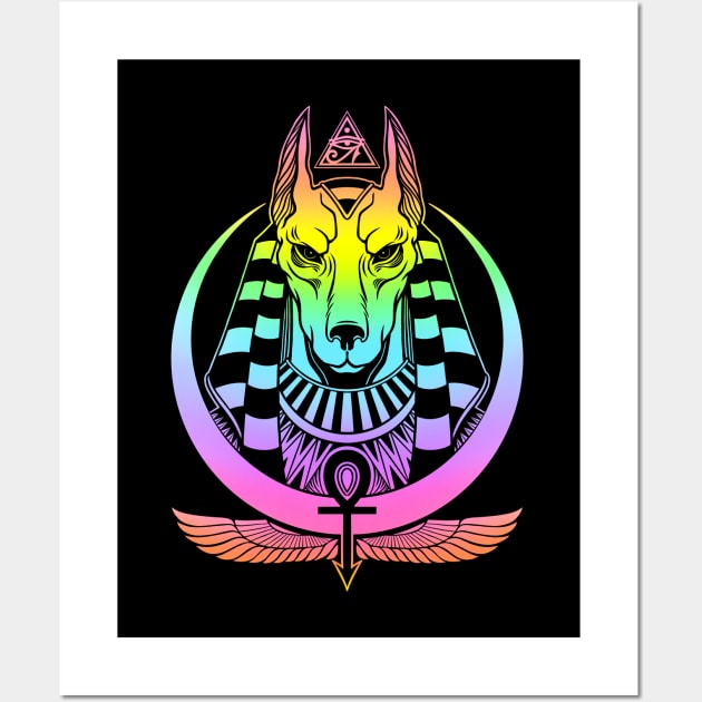 Anubis Wall Art by OccultOmaStore